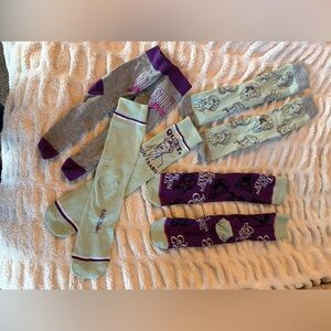 Golden Girl Graphic Socks Collection - Gray, Cream, Purple… New never worn!